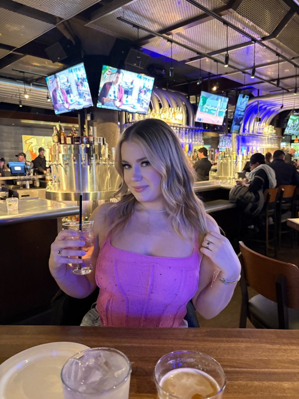 pink corset top